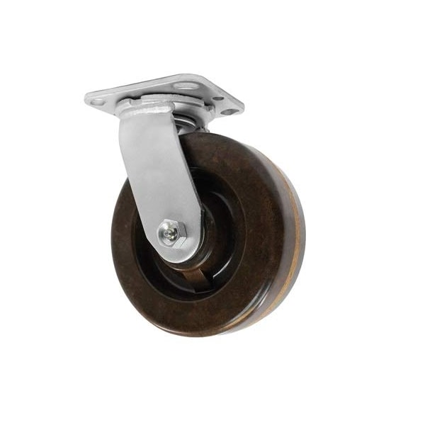 8"x2" HIGH Temperature PHENOLIC Wheel Swivel Caster, 900 lbs Capaci